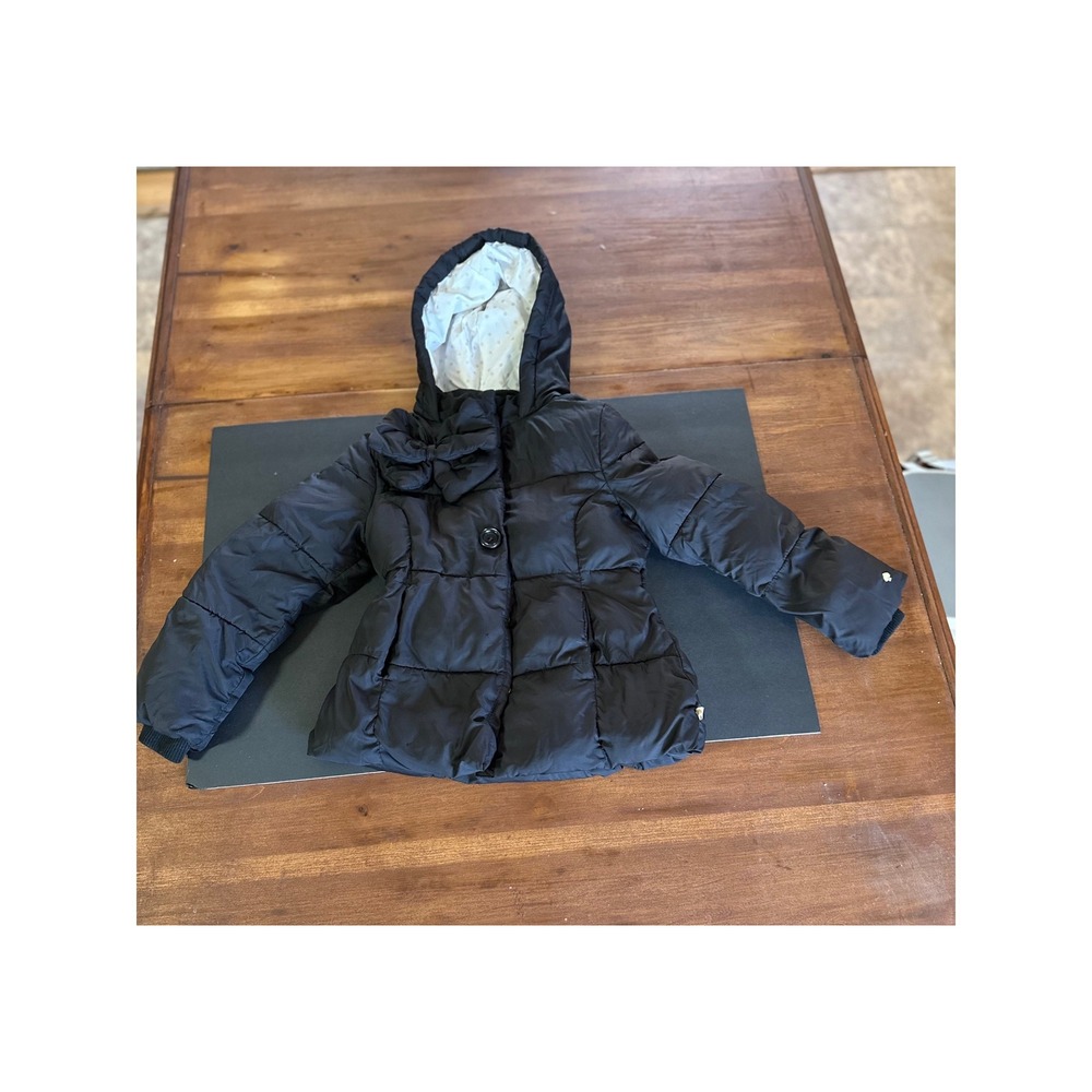 Kate Spade Puffer Jacket Black Youth Girls Size 8